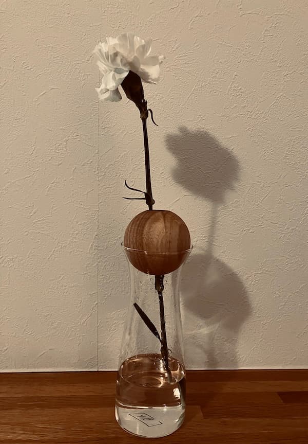 一輪の花を飾って感じた「盛者必衰の理」の衰えの部分